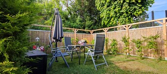 Apartment Wiek new building, center, near the harbor, car Stellpl. & Terrace, W-LAN