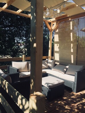 Terrace/patio - Little cottage by the sea  (Chalkoutsi)