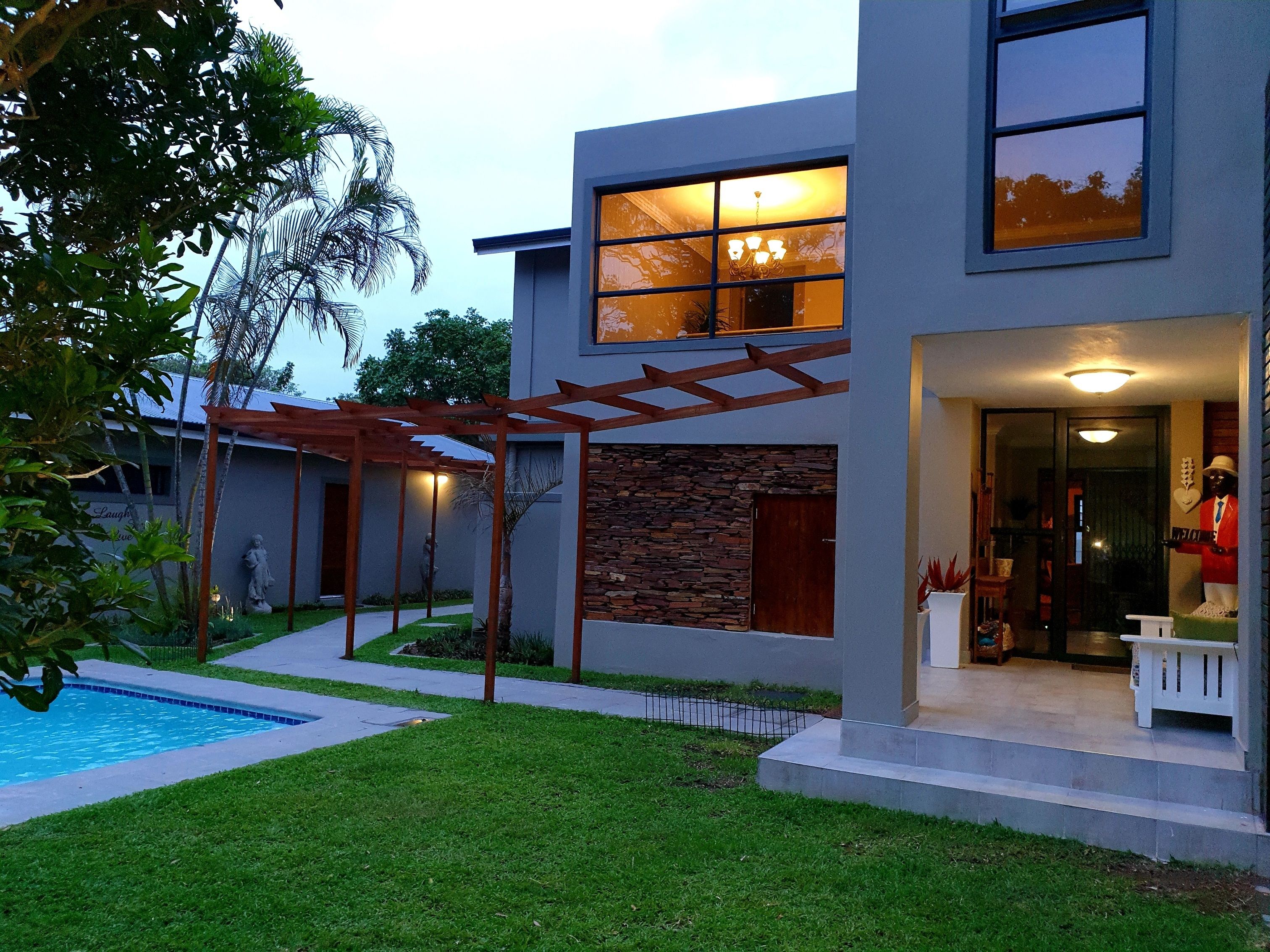 Front of property – evening/night