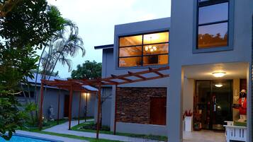 Front of property – evening/night