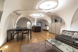 Deluxe Apartment, 2 Bedrooms | Living area - Santo Stefano Suites (Bologna)