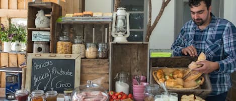 Daily local cuisine breakfast (EUR 17.50 per person)