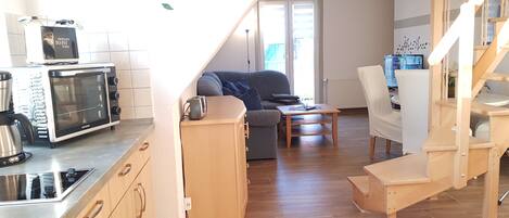 Family Studio, Balcony | Living room