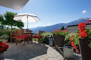 Apartment, 2 Bedrooms (Fuchsbau, incl. 65 EUR Cleaning Fee) | Terrace/patio - Landhaus Kitzblick (Piesendorf)