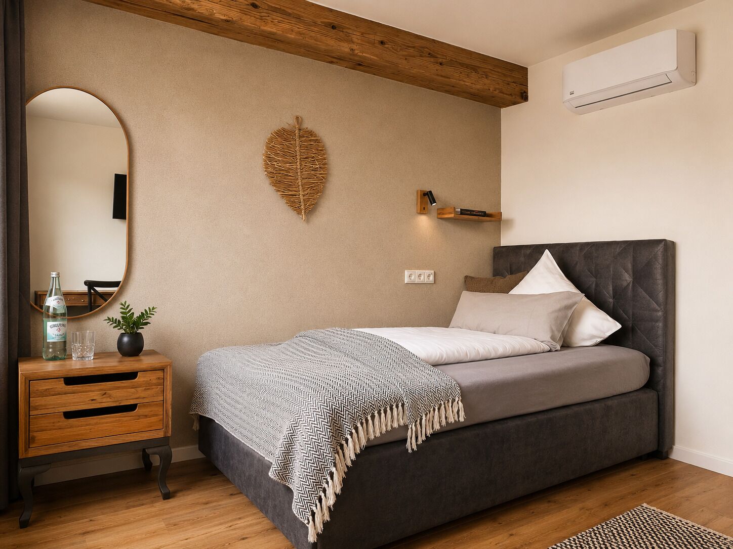 Habitación individual Confort | Ropa de cama hipoalergénica y decoración individual