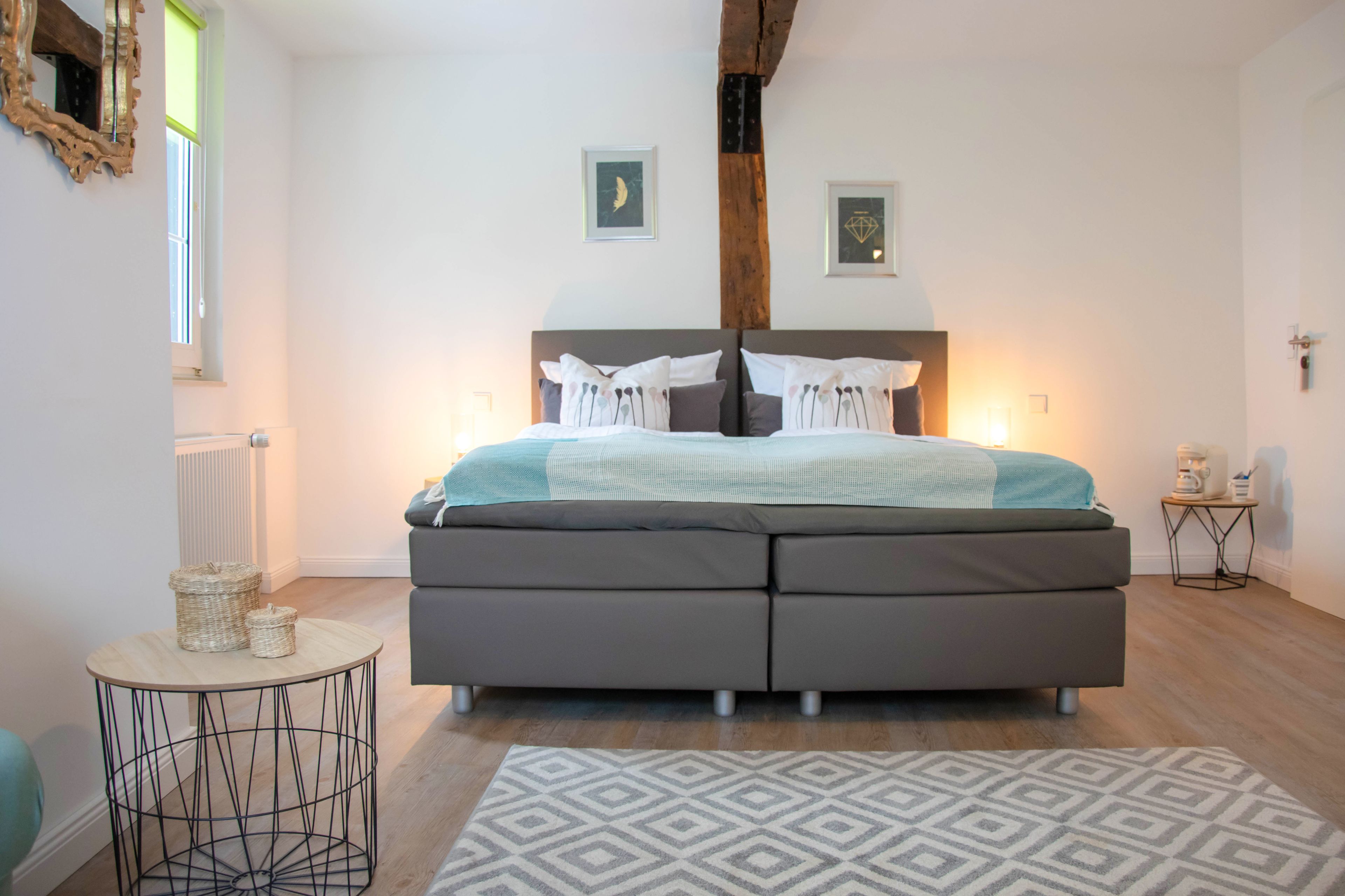 Allergikerbettwaren, individuell dekoriert, individuell eingerichtet