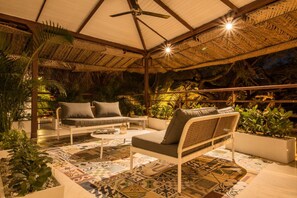 Terrace/patio - The Cantamar Beach Hostel (Santa Marta)