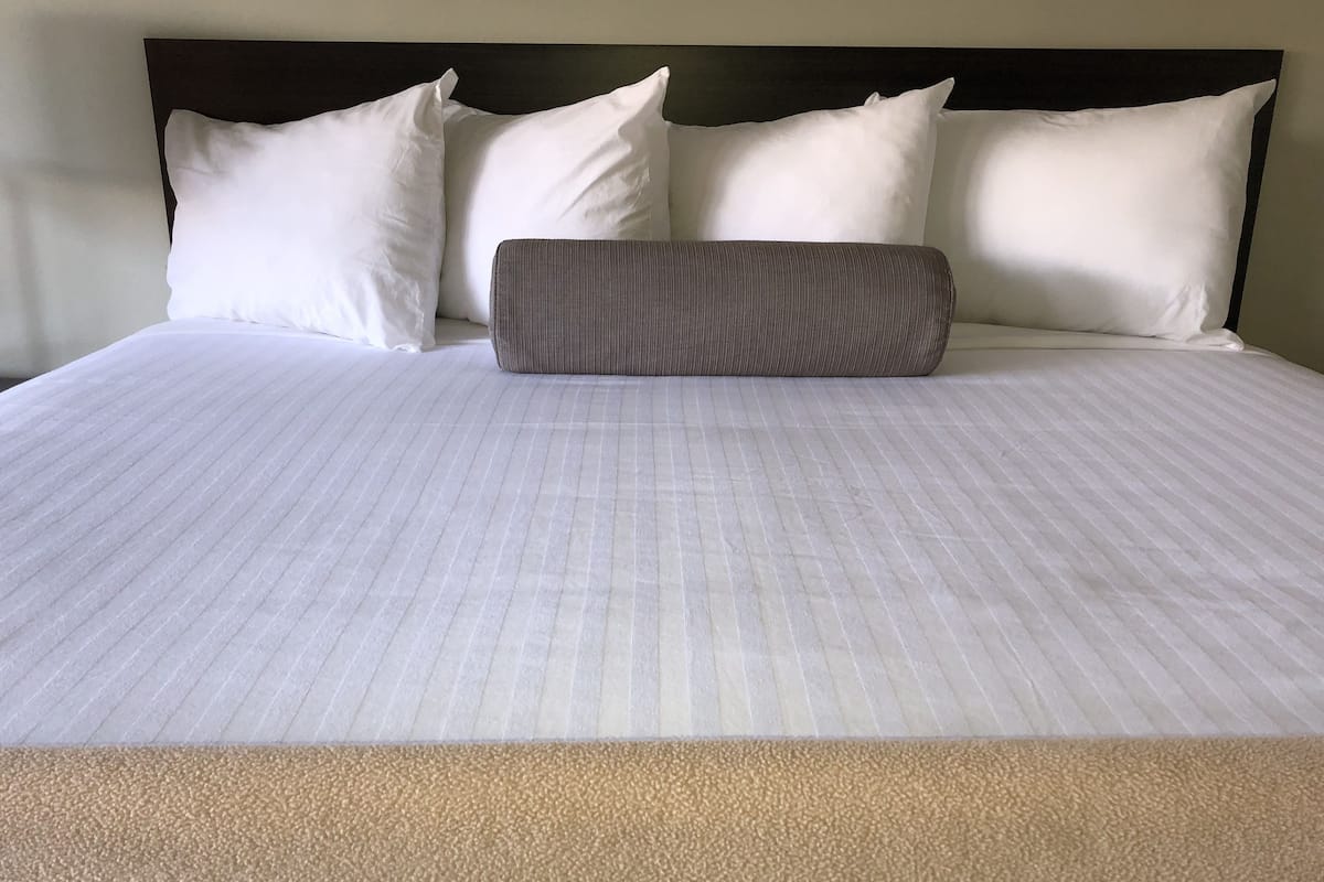Desk, blackout drapes, iron/ironing board, free WiFi