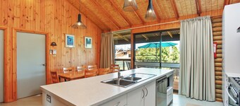 Beach House-5 minutes to beach, with deck surrounding house, family friendly