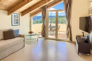 TV, DVD player, stereo