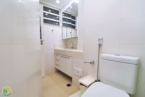 Hair dryer, towels