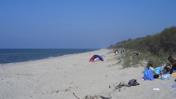 Beach nearby, sun-loungers