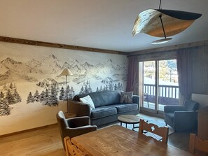 TV - 4* Apartment - Ski-in/Ski-out - Pool, Spa, Sauna, Hammam, Fitness Room (Saint-Martin-de-Belleville)