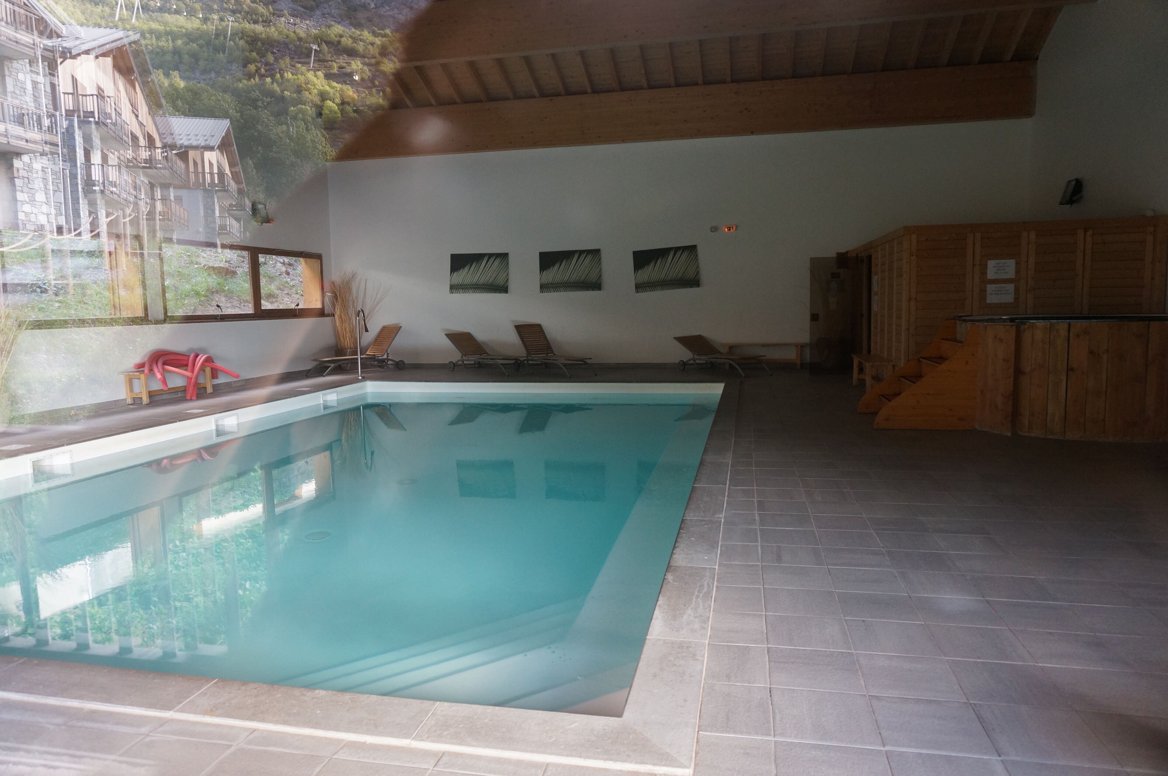 Indoor pool, a heated pool