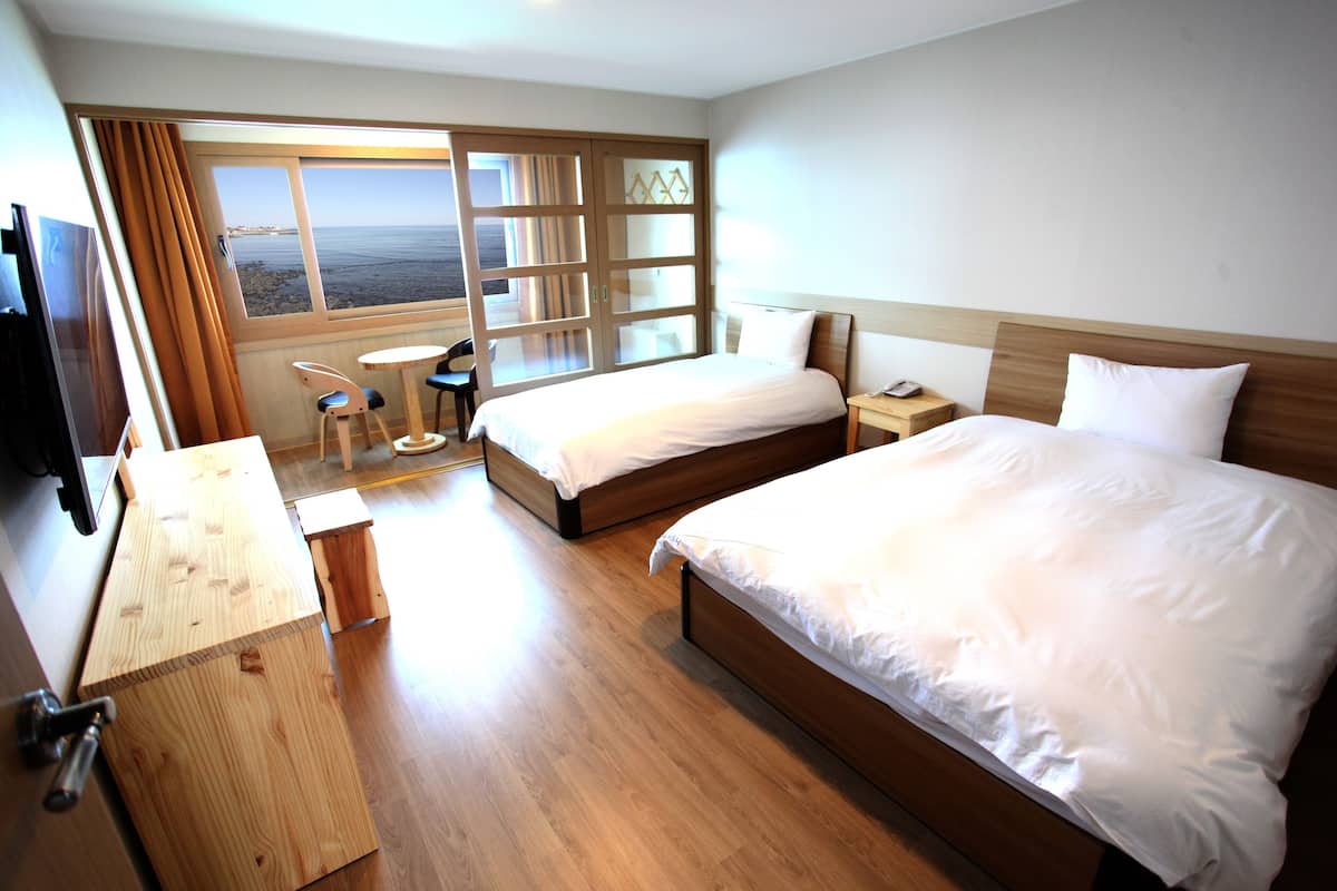 Habitación Premium con 2 camas individuales, vistas al mar (New Building) | Escritorio, espacio para trabajar con un portátil, wifi gratis