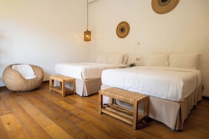 Double Room with Garden View | Frette Italian sheets, premium bedding, pillowtop beds, in-room safe - Equinoccio Hotel (Santa Ana)