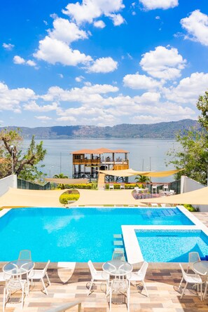 Comfort Room, Lake View (Double Room with Lake View) | View from room - Equinoccio Hotel (Santa Ana)