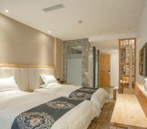 Design Double Room | Desk, blackout drapes, free WiFi - City Cottage Hotel Tidu Rd Branch (Chengdu)