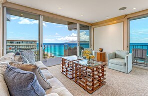 TV, DVD player - Whaler 1201 – The Crown Jewel  – Luxuriously Remodeled 12th Floor Oceanfront Royal Penthouse! (Lahaina)