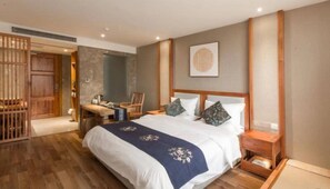 Elite Double Room | Blackout drapes, free WiFi - City Cottage Hotel Yipintianxia Branch (Chengdu)