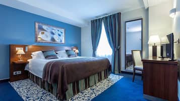 Superior tweepersoonskamer | Luxe beddengoed, een minibar, individueel gedecoreerd