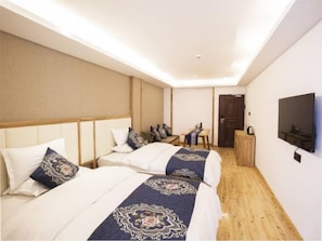 Minibar, desk, blackout curtains, free WiFi - City Cottage Hotel Width Alley Branch (Chengdu)