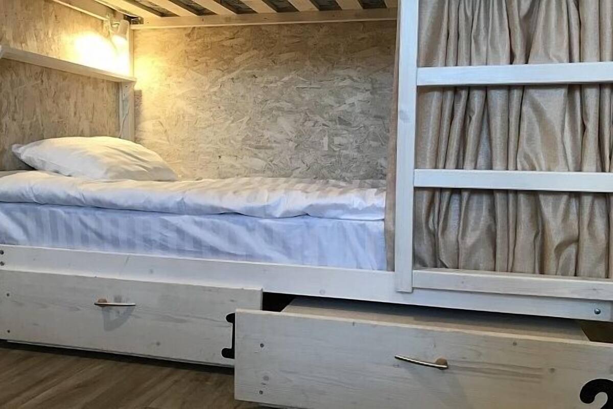 Desk, free WiFi, bed sheets