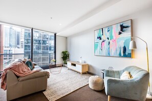 Apartment, 1 Bedroom | Living area