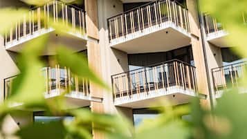 Blick vom Balkon