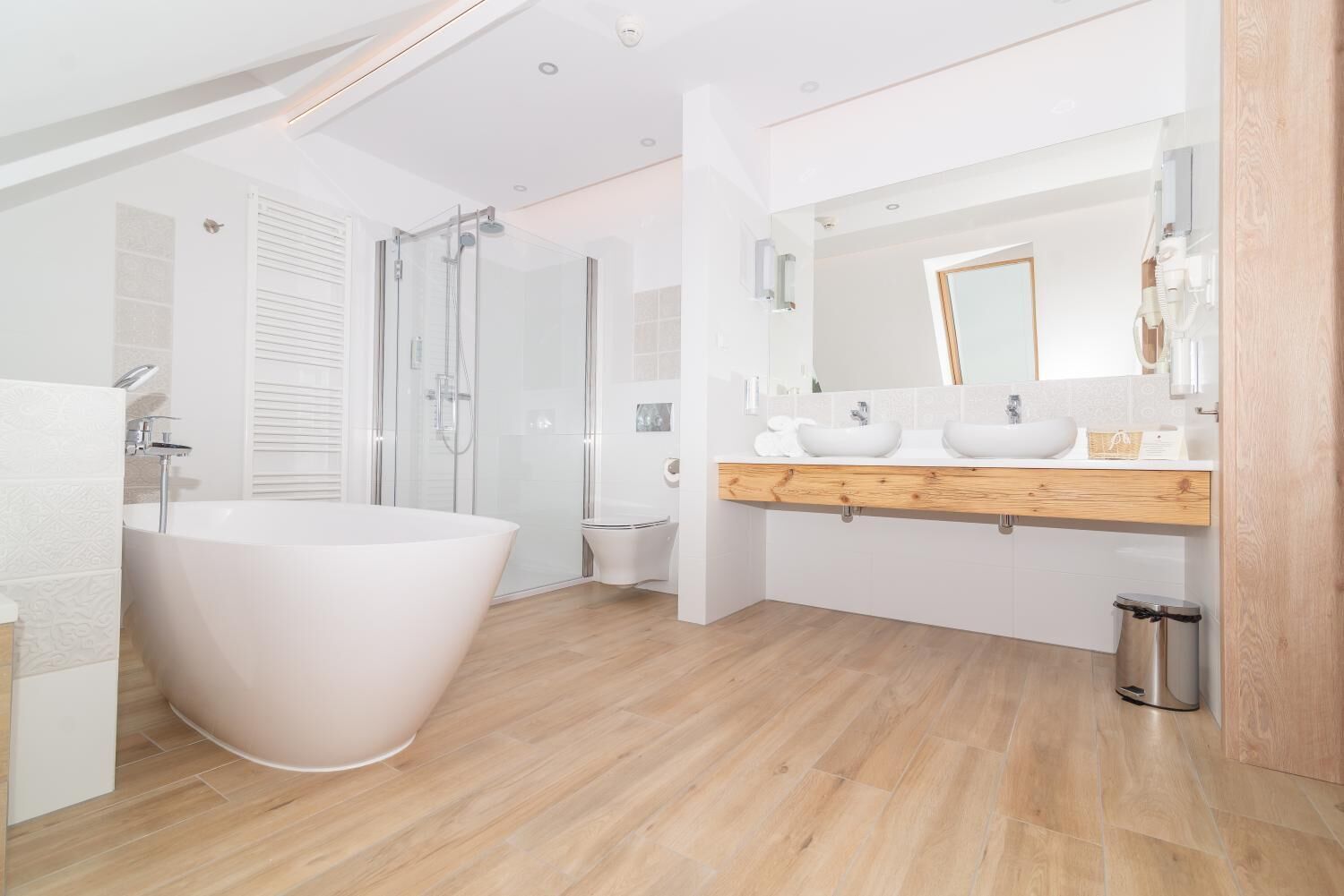 Free toiletries, hair dryer, towels