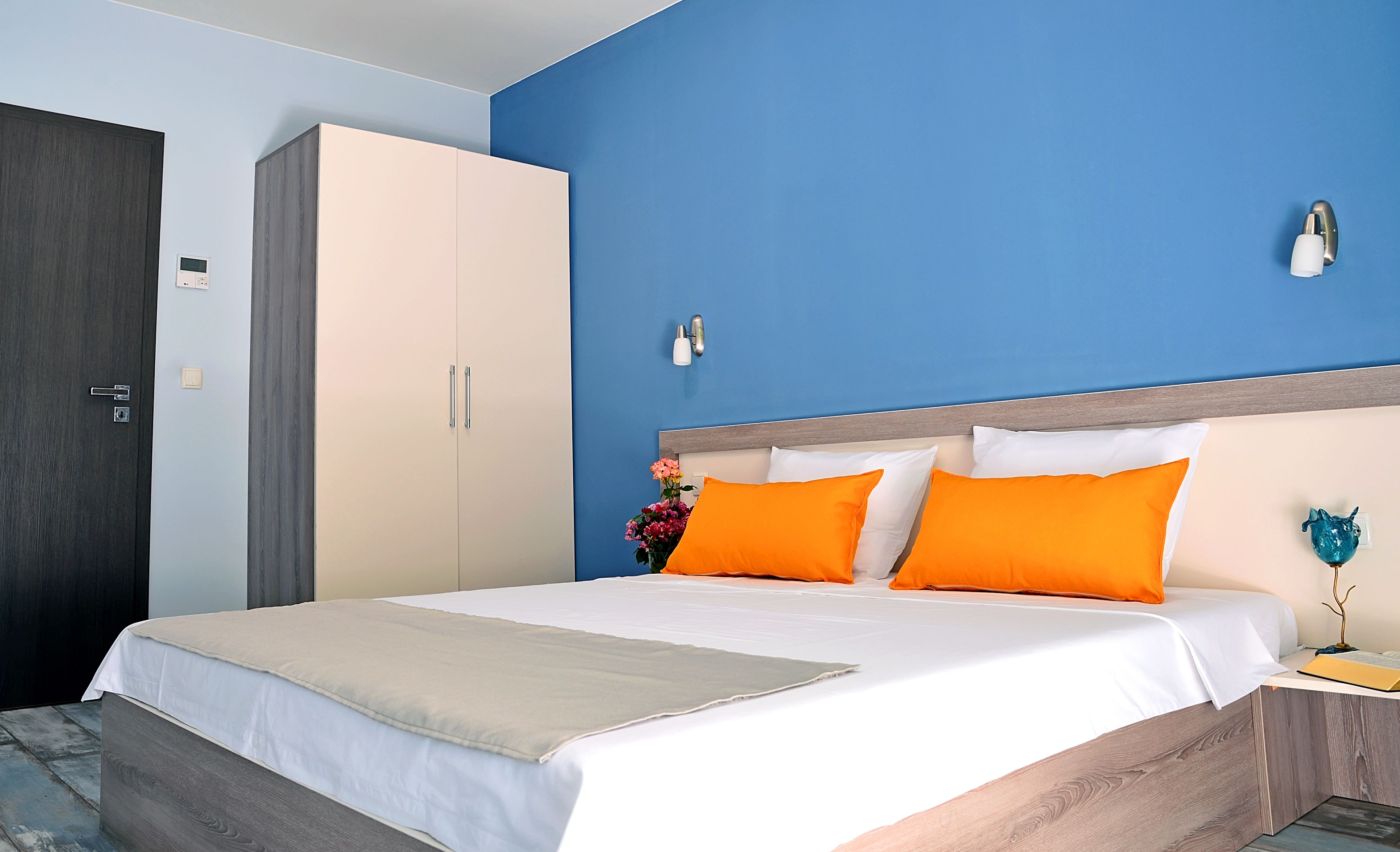 blue scene apartment | 1 bedroom, individually decorated, individually furnished