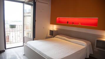 Dreibettzimmer, Stadtblick