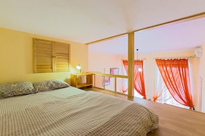 Blackout curtains, iron/ironing board, free WiFi, bed sheets