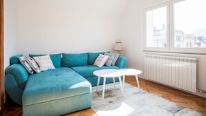 Deluxe Apartment, 1 Bedroom, City View | Living room - Sarajevo from A to Z (Sarajevo)