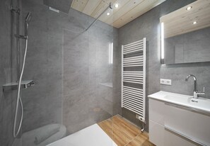 Shower, hair dryer