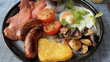 Free daily full breakfast