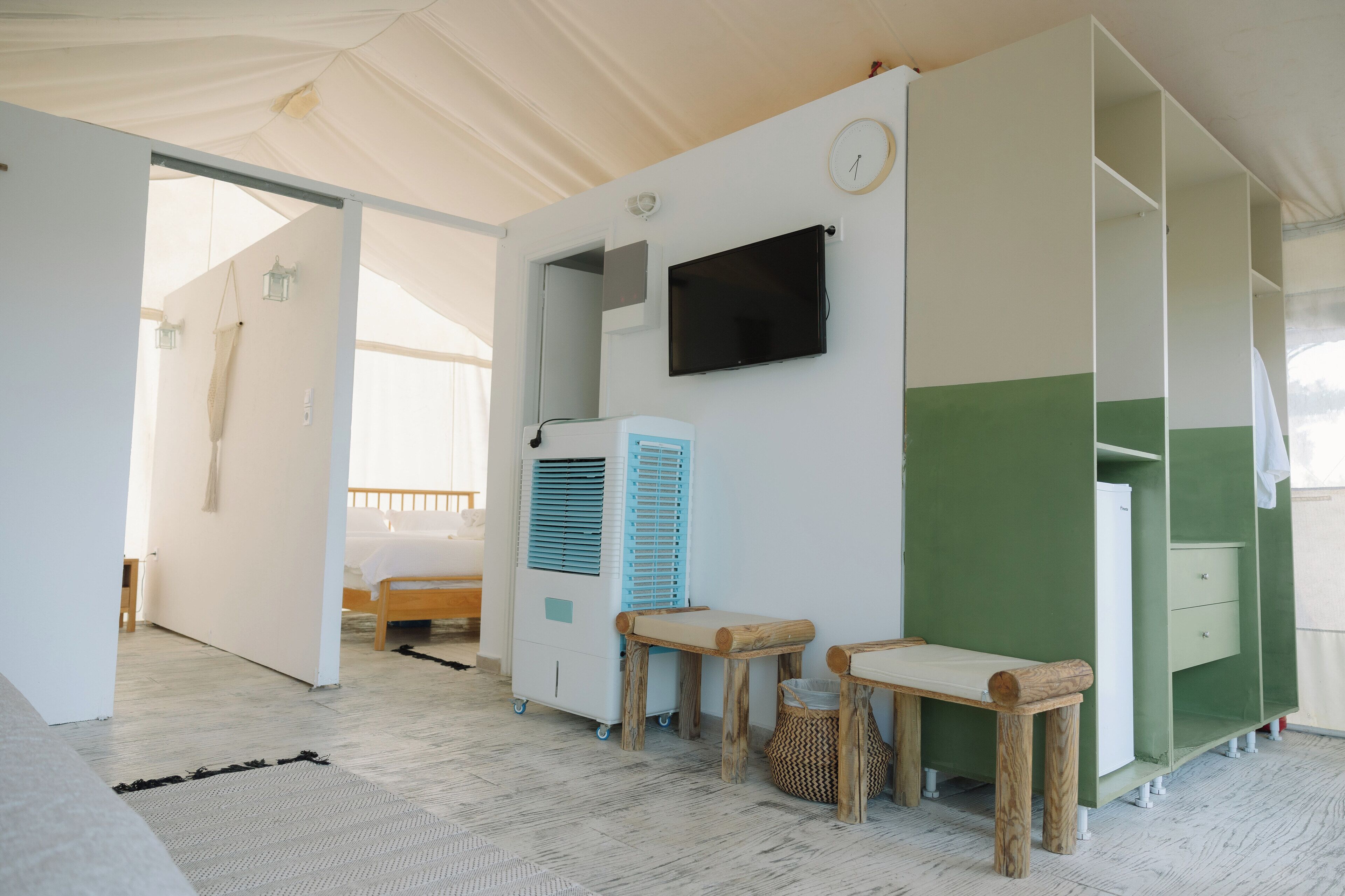 Safari tent | 1 bedroom, Egyptian cotton sheets, premium bedding, down duvets