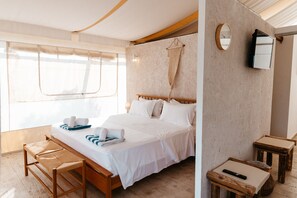 1 slaapkamer, lakens van Egyptisch katoen, luxe beddengoed, donsdekens