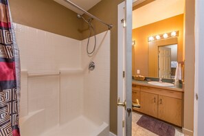 Towels, soap, shampoo