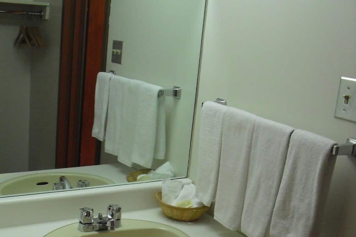 Free toiletries, hair dryer, towels