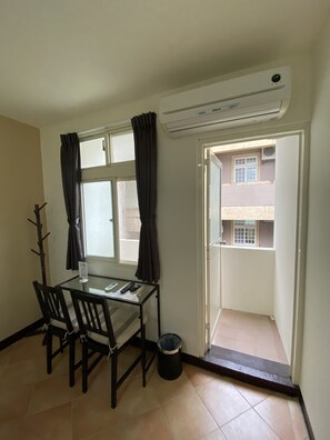 Basic Double Room, 1 Double Bed, Non Smoking, City View | Balcony view