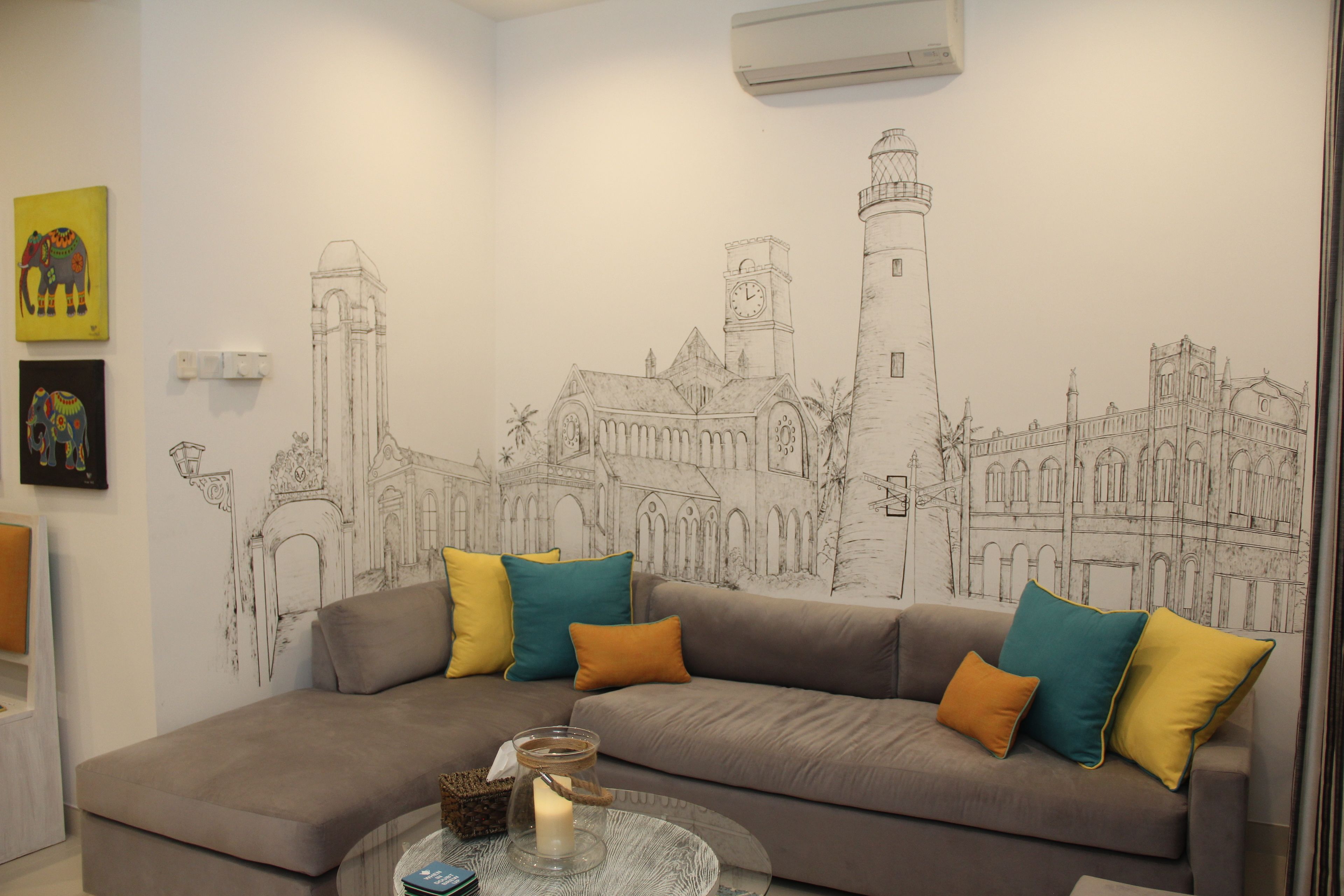 Deluxe-Apartment, 3 Schlafzimmer, Nichtraucher, Bergblick | Wohnbereich