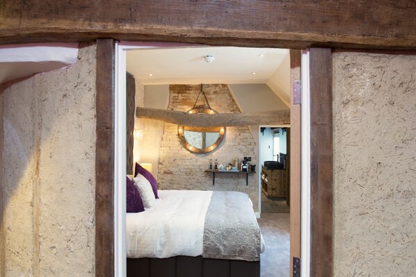 Habitación con 1 cama matrimonial o 2 individuales | Sábanas de algodón egipcio y ropa de cama de alta calidad