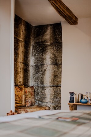 Habitación con 1 cama matrimonial o 2 individuales | Sábanas de algodón egipcio y ropa de cama de alta calidad