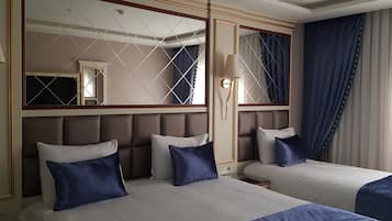 Egyptian cotton sheets, premium bedding, minibar, in-room safe