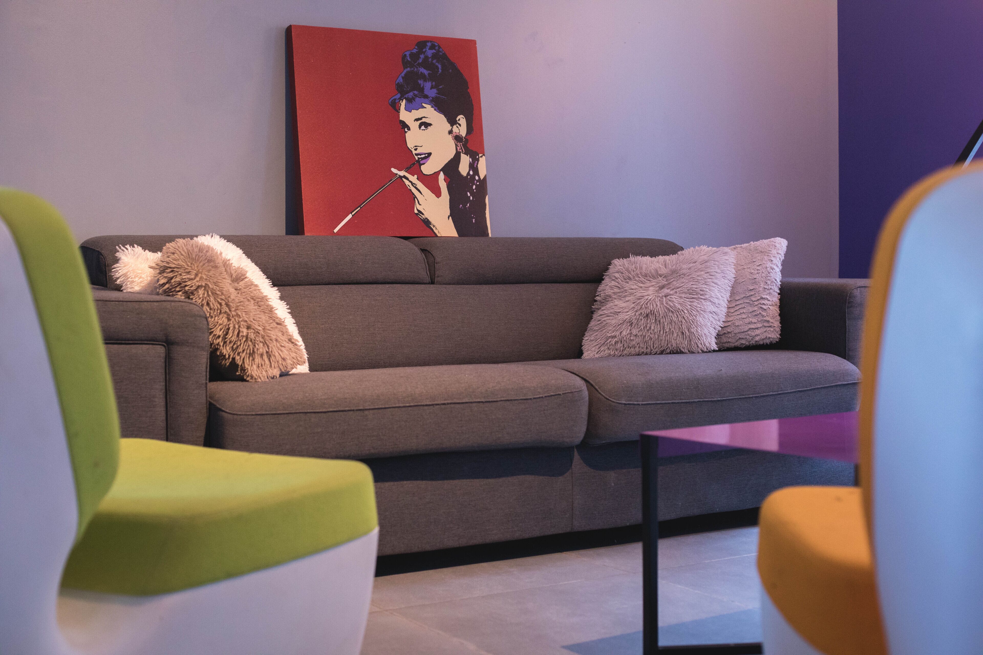 TV, table football, ping pong