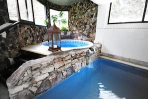Indoor pool, seasonal outdoor pool