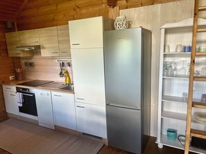 Fridge, oven, stovetop, dishwasher