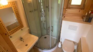 Shower, hair dryer