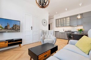 TV - Air Conditioned Apartment | Kazimierz & Air Conditioning (Kraków)
